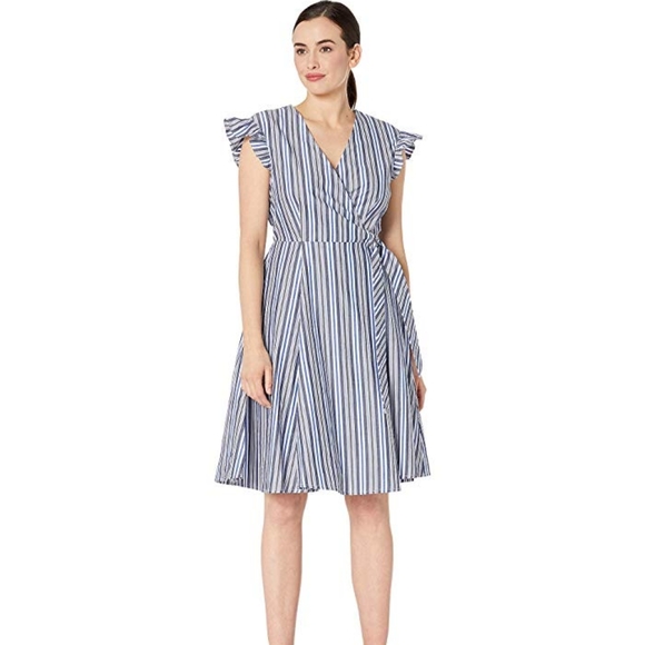 Calvin Klein Dresses & Skirts - NWT Calvin Klein Flutter Sleeve Cotton Dress sz 2